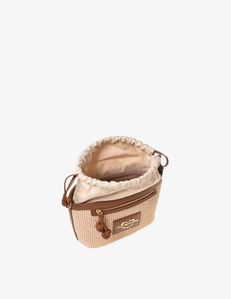 rinascente Love Moschino Straw Chic crossbody bag