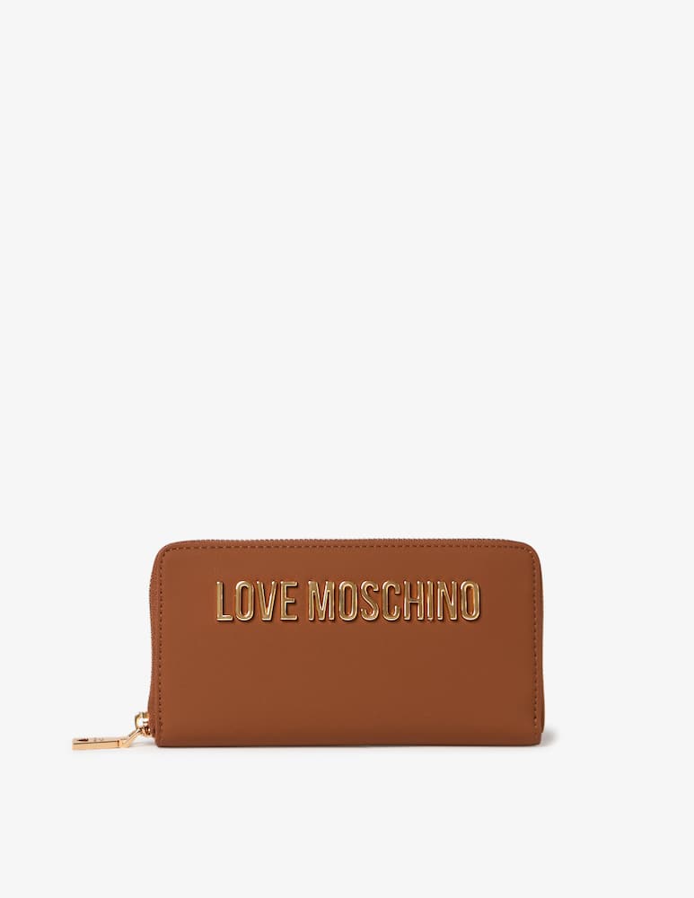 rinascente Love Moschino Ziparound logo wallet