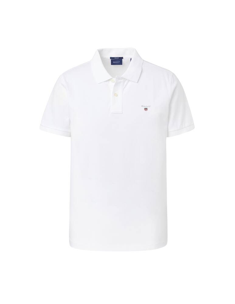 rinascente Gant Polo manica corta regular piquet tu - bianco