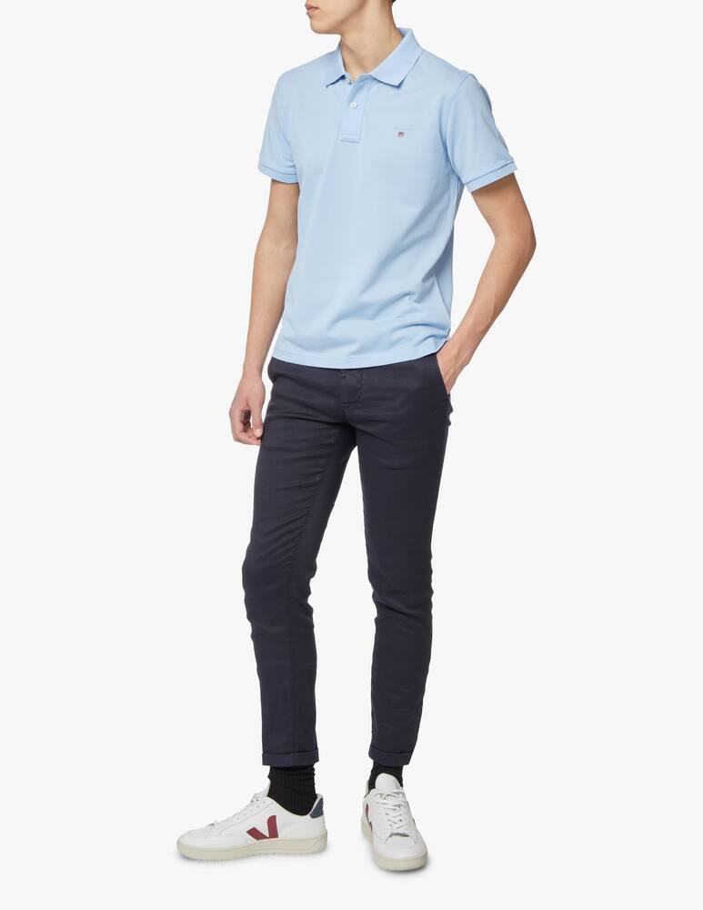 rinascente Gant Piquet regular polo - light blue