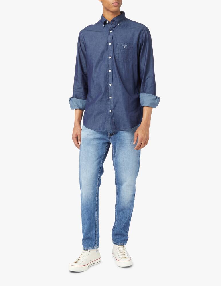 rinascente Gant Denim long sleeve shirt - blue