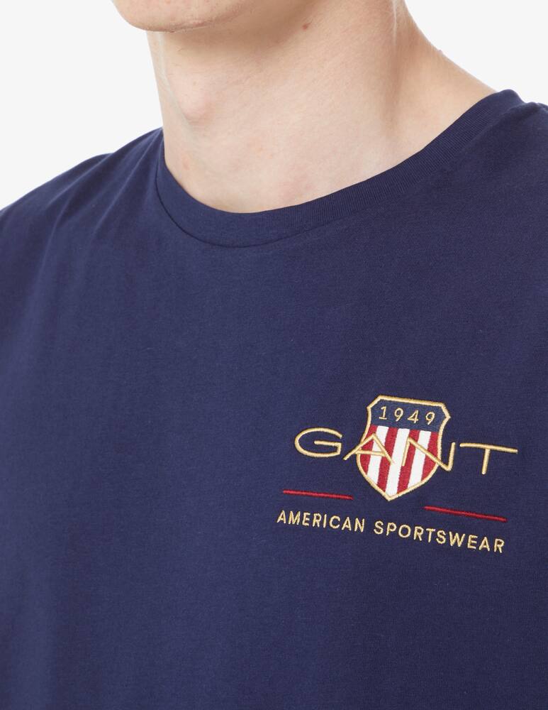 rinascente Gant Maglietta archive shield con ricamo - Blu