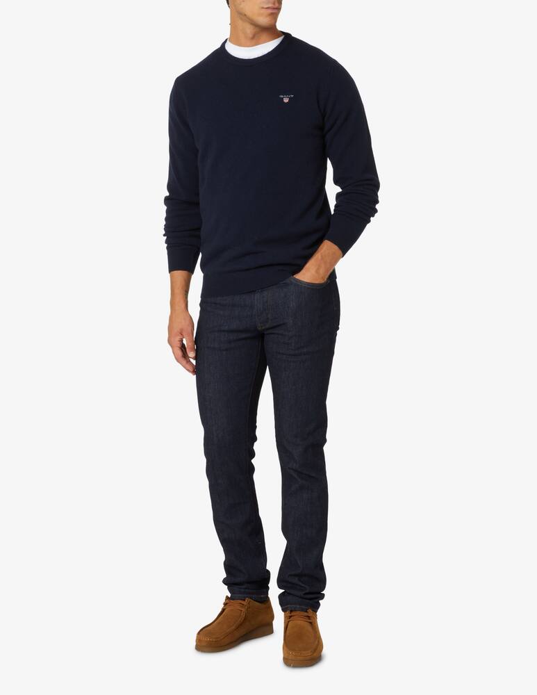 rinascente Gant Lambswool roundneck sweater - Blue