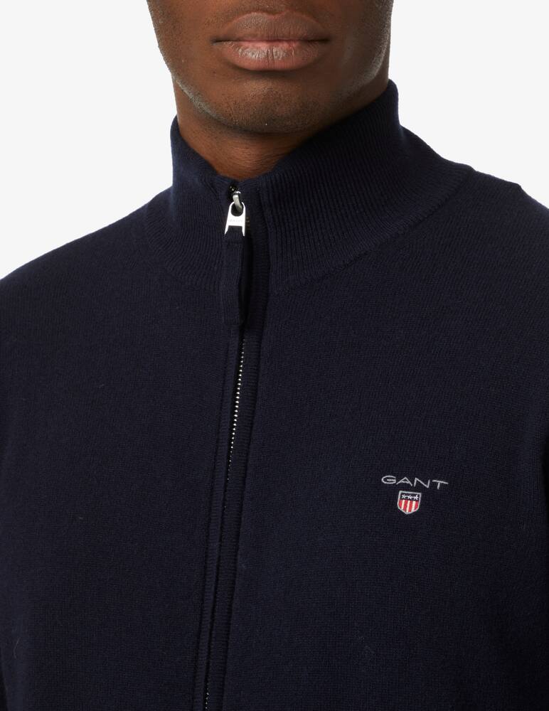 rinascente Gant Fzip lambswool sweater - Blue