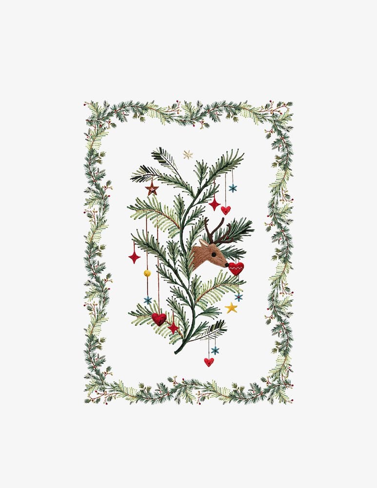 Tessitura Toscana Rudy Reindeer Tea Towel - picture 1 Tessitura Toscana Rudy Reindeer Tea Towel - picture 1