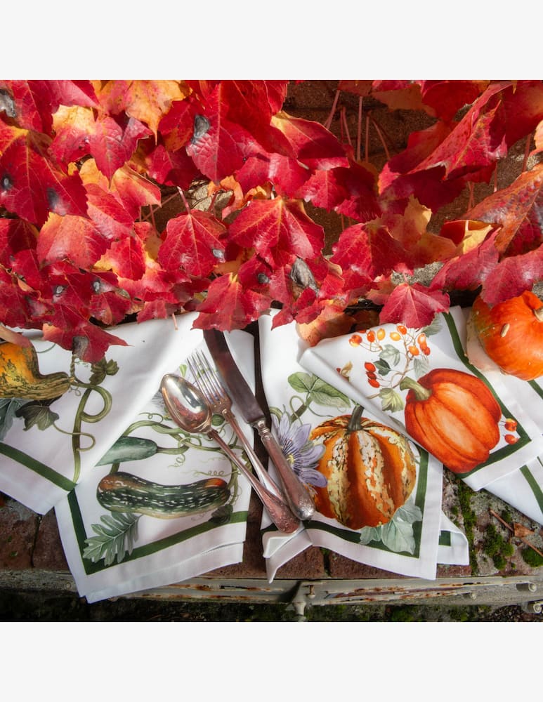 rinascente Tessitura Toscana Set 4 Tovaglioli 46x46 Kurbis