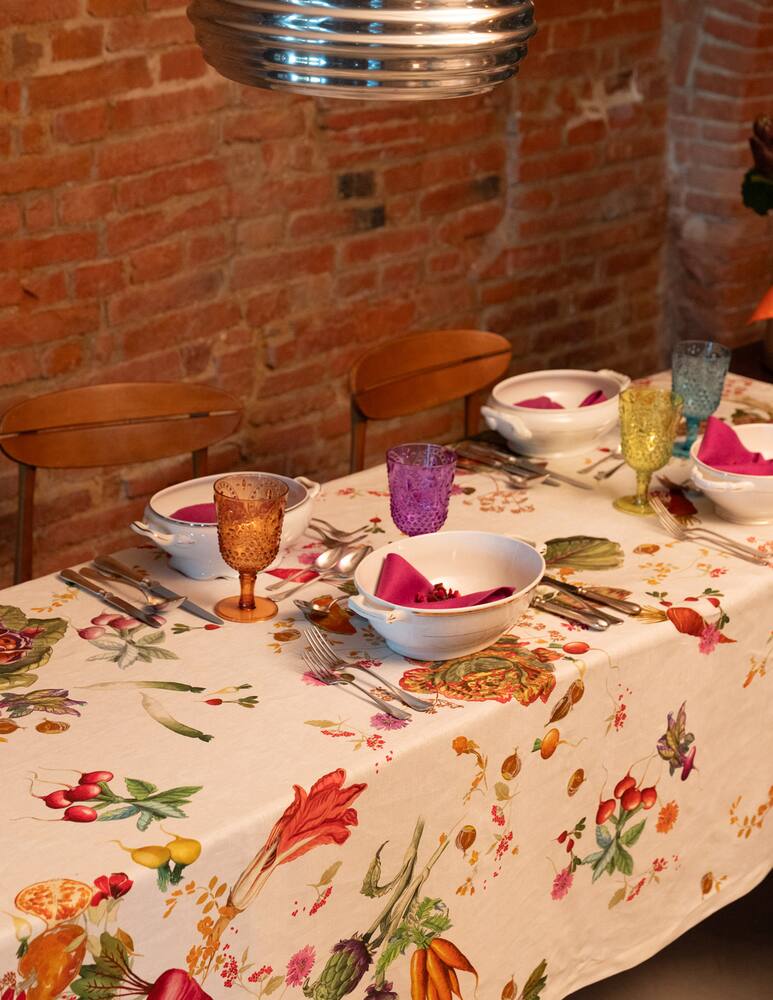 Tessitura Toscana Hortus Rectangular Tablecloth - picture 2 Tessitura Toscana Hortus Rectangular Tablecloth - picture 2