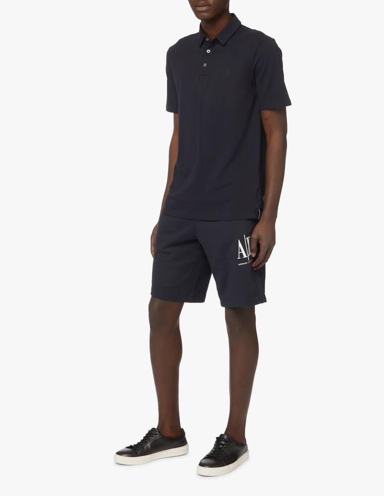 rinascente Armani Exchange Polo manica corta piquet basica - blu