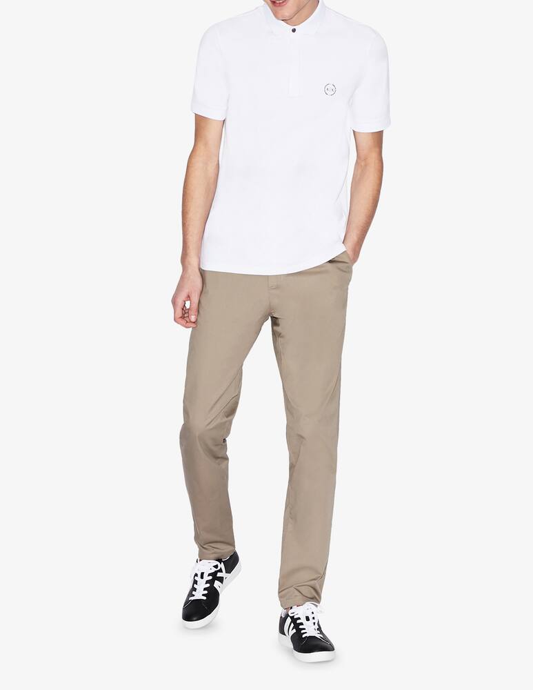 rinascente Armani Exchange Polo slim collo rete logo