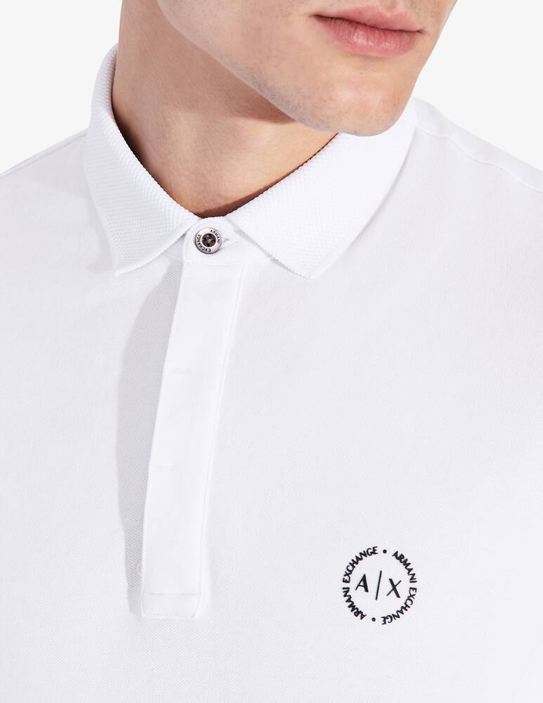 rinascente Armani Exchange Polo slim collo rete logo