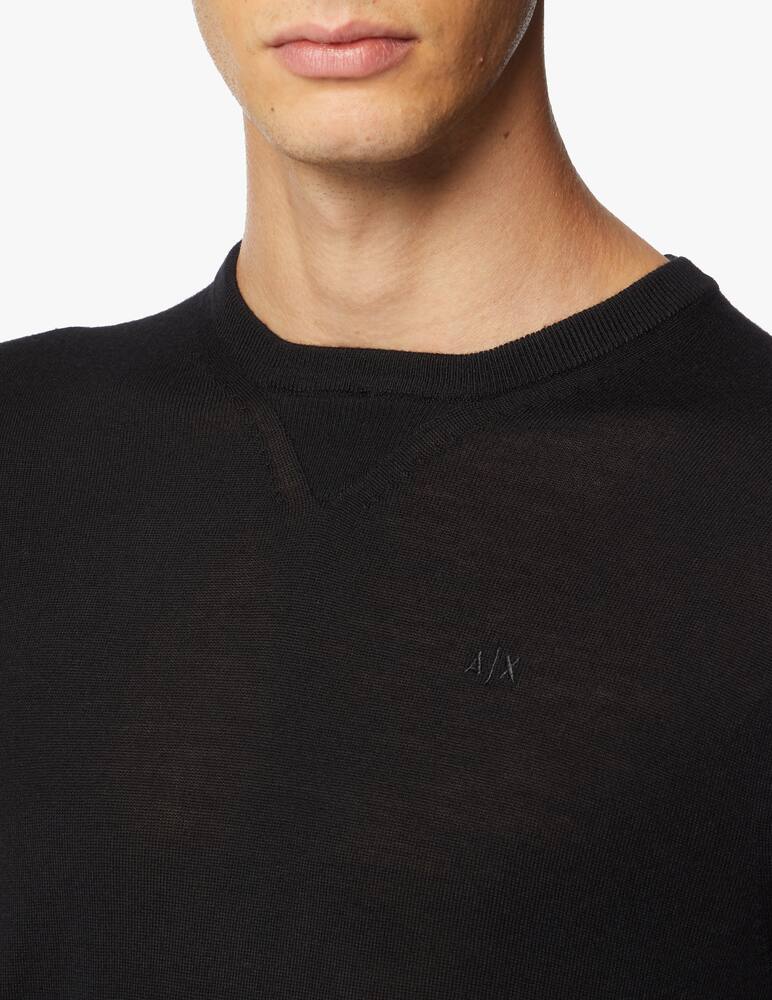 rinascente Armani Exchange Wool roundneck jumper - Black