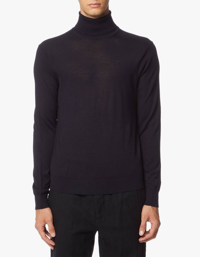 rinascente Armani Exchange Wool Turtleneck - Blue