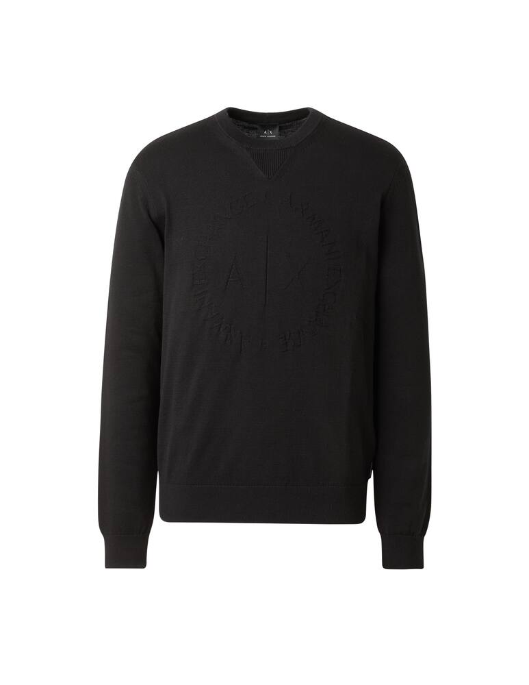 Armani Exchange Cicle logo cotton sweater - black - picture 6 Armani Exchange Cicle logo cotton sweater - black - picture 6