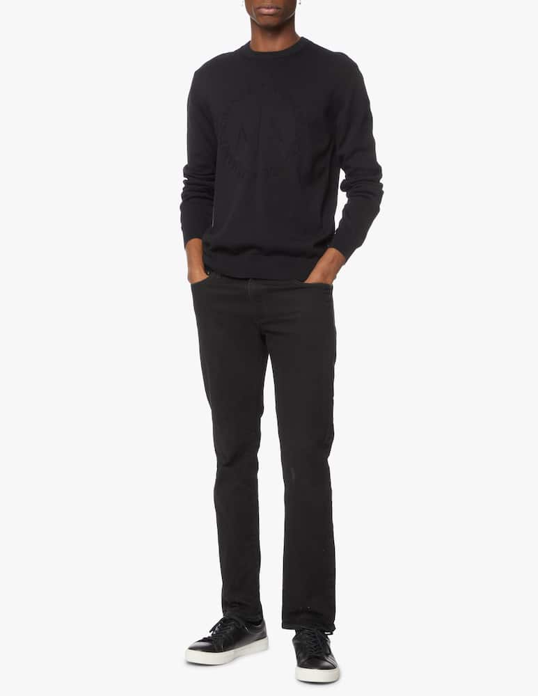 Armani Exchange Cicle logo cotton sweater - black - picture 2 Armani Exchange Cicle logo cotton sweater - black - picture 2