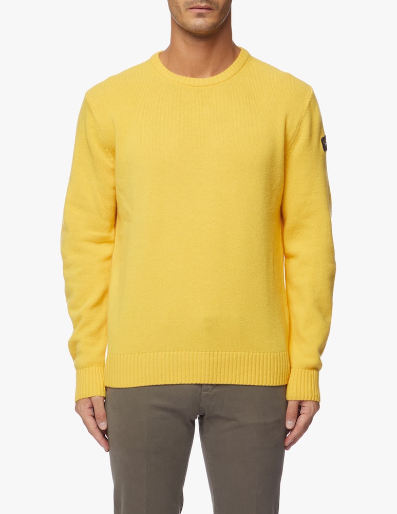 rinascente Paul & Shark Girocollo always collection in lana shetland - Giallo