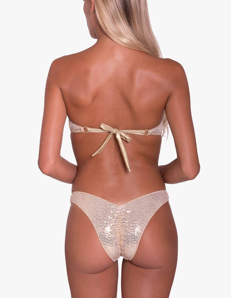 rinascente Pin-Up Stars Bandeau bikini with high leg bottom