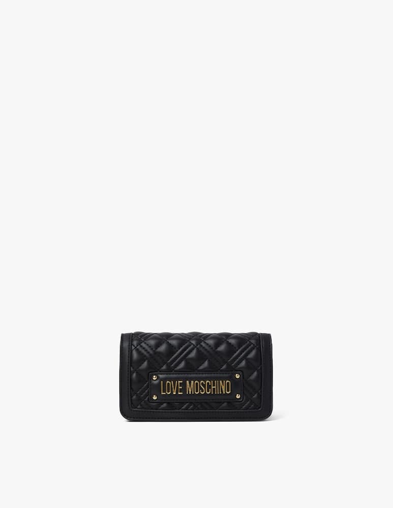 rinascente Love Moschino Quilted flap micro bag