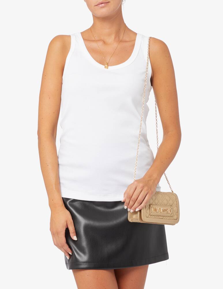 rinascente Love Moschino Micro bag con patta trapuntata