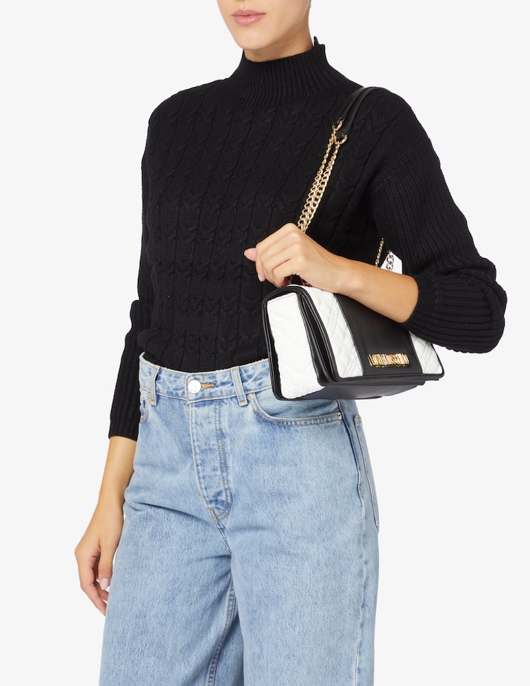 Love Moschino Borsa trapuntata M con patta - immagine 2 Love Moschino Borsa trapuntata M con patta - immagine 2