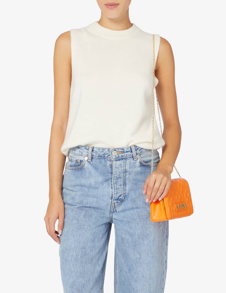 rinascente Love Moschino Quilted crossbody flap bag