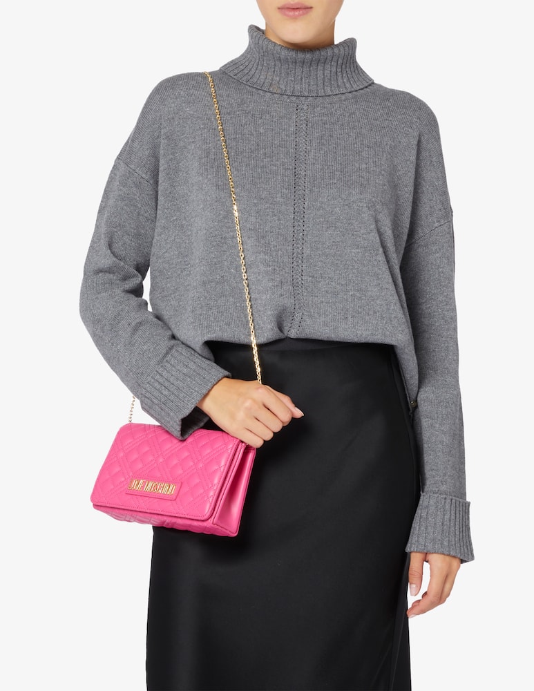 rinascente Love Moschino Quilted crossbody flap bag