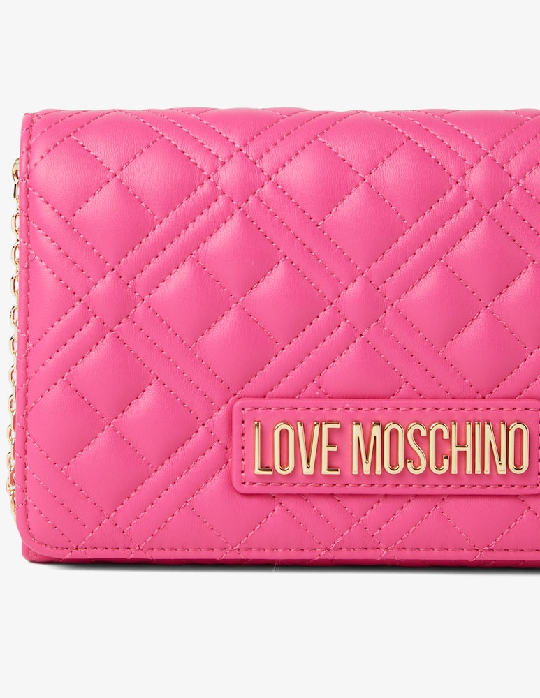 rinascente Love Moschino Quilted crossbody flap bag