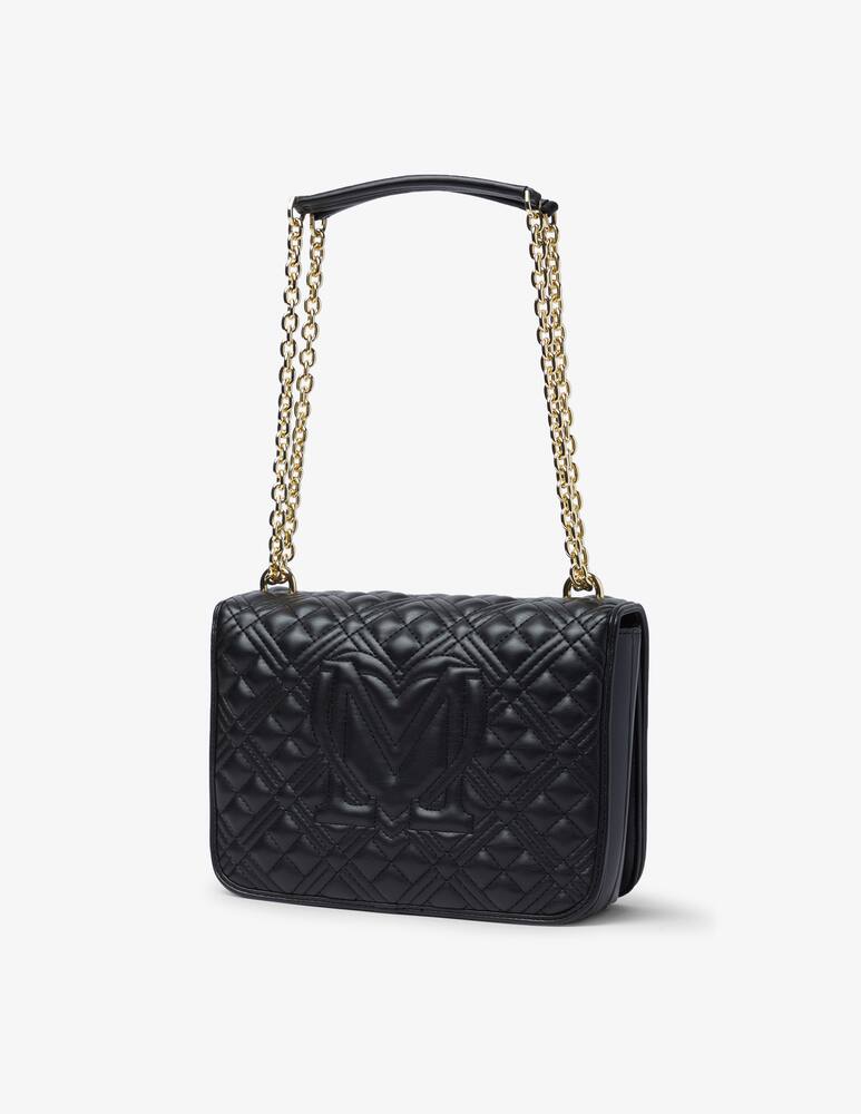 rinascente Love Moschino Quilted flap M chain bag