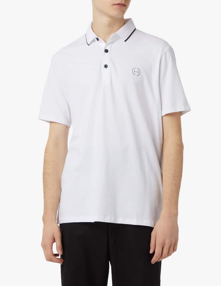Armani Exchange Polo shirt jersey stretch slim - picture 1 Armani Exchange Polo shirt jersey stretch slim - picture 1