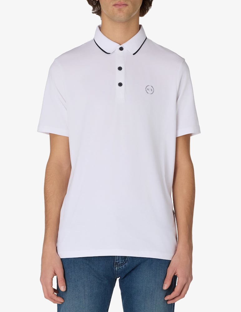 Armani Exchange Polo jersey stretch loghino - picture 1 Armani Exchange Polo jersey stretch loghino - picture 1