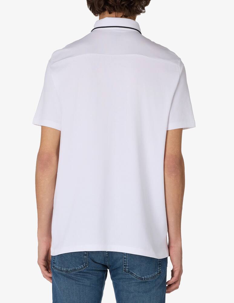 rinascente Armani Exchange Polo slim loghino lato