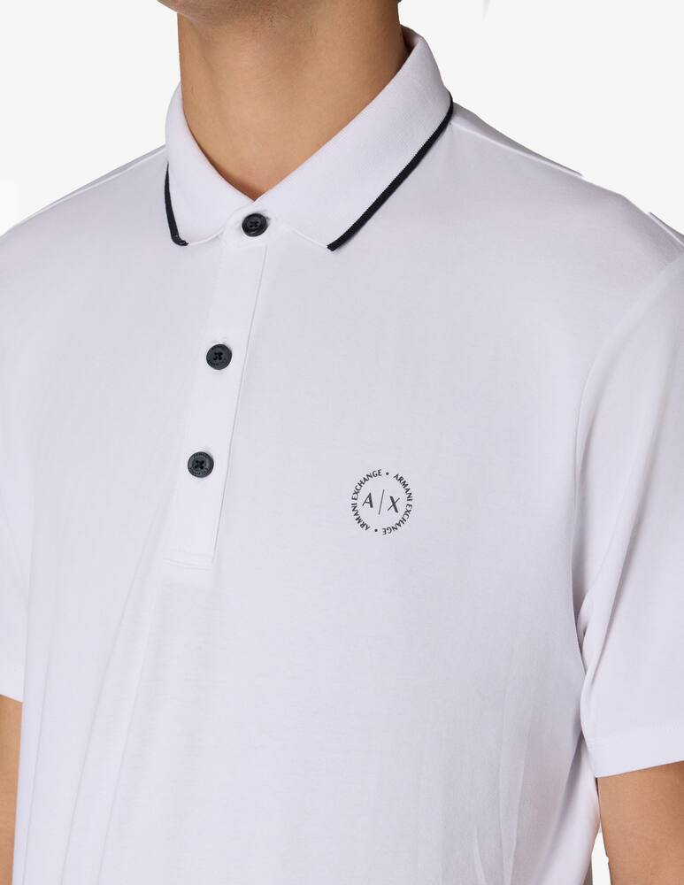 rinascente Armani Exchange Polo slim loghino lato