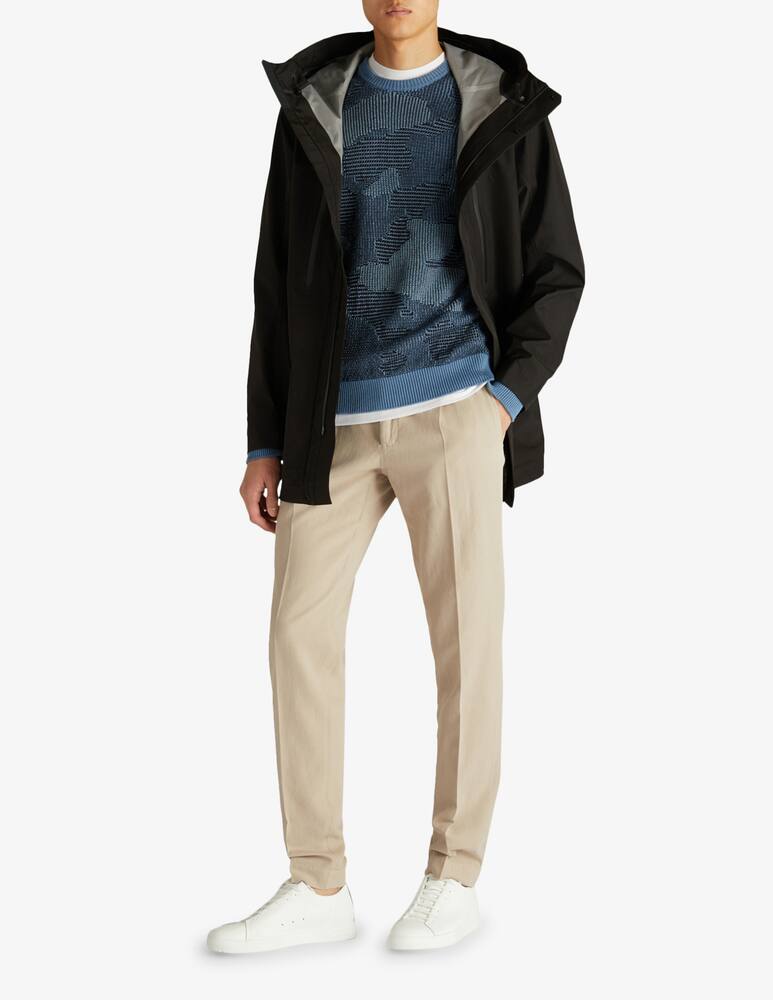 rinascente Slowear Incotex Pantalone carrot fit in ice crêpe chinolino 