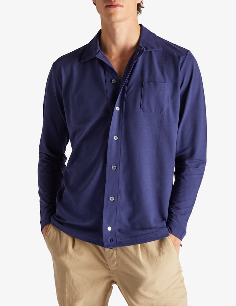 rinascente Slowear Zanone Regular fit long sleeved shirt in organic IceCotton