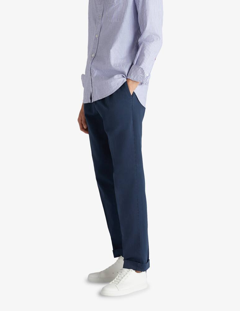 rinascente Slowear INCOTEX - Linen and cotton carrot fit trousers
