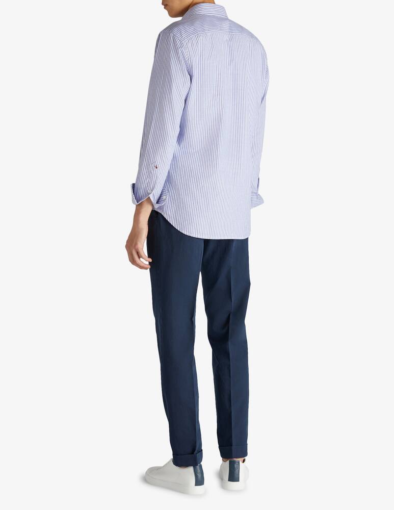 rinascente Slowear INCOTEX - Linen and cotton carrot fit trousers