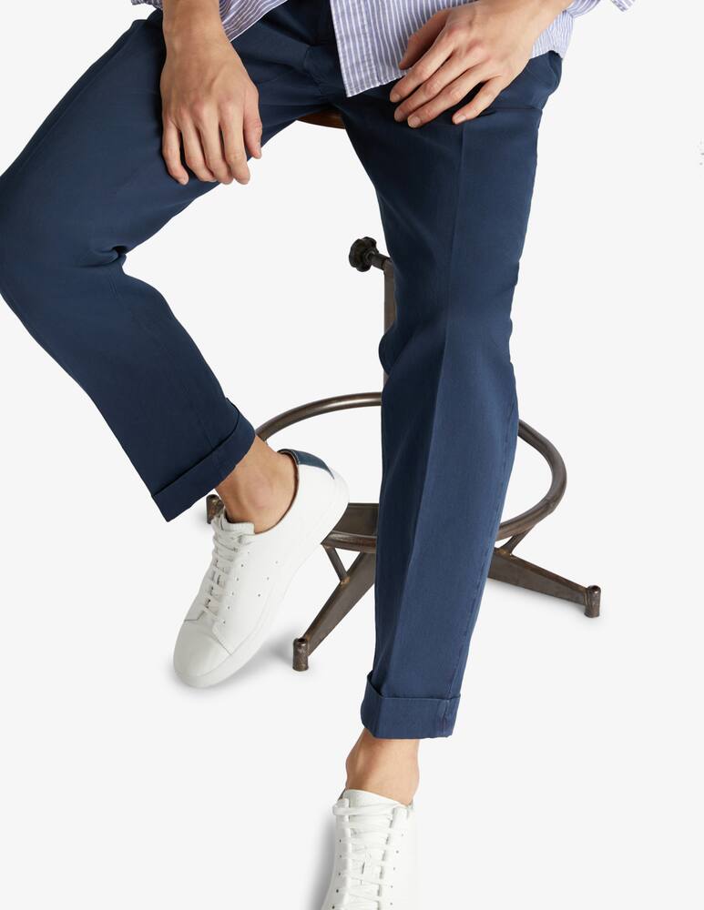 rinascente Slowear INCOTEX - Linen and cotton carrot fit trousers