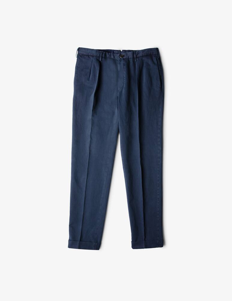 rinascente Slowear INCOTEX - Linen and cotton carrot fit trousers