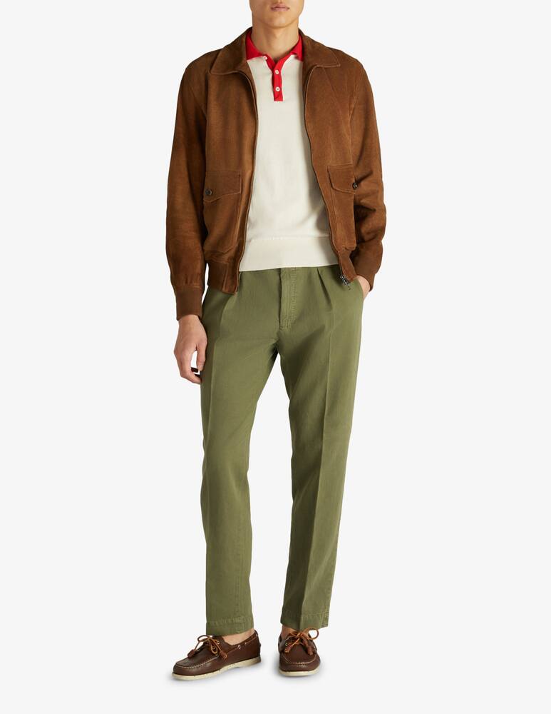 rinascente Slowear INCOTEX - Linen and cotton carrot fit trousers