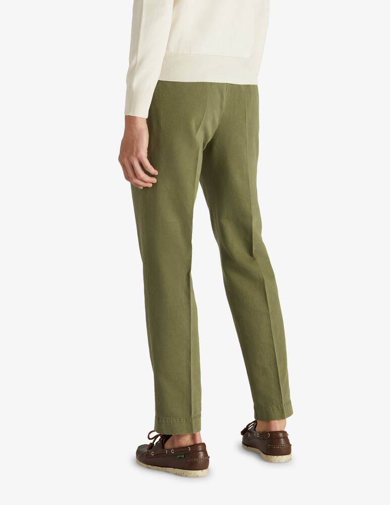 rinascente Slowear INCOTEX - Linen and cotton carrot fit trousers