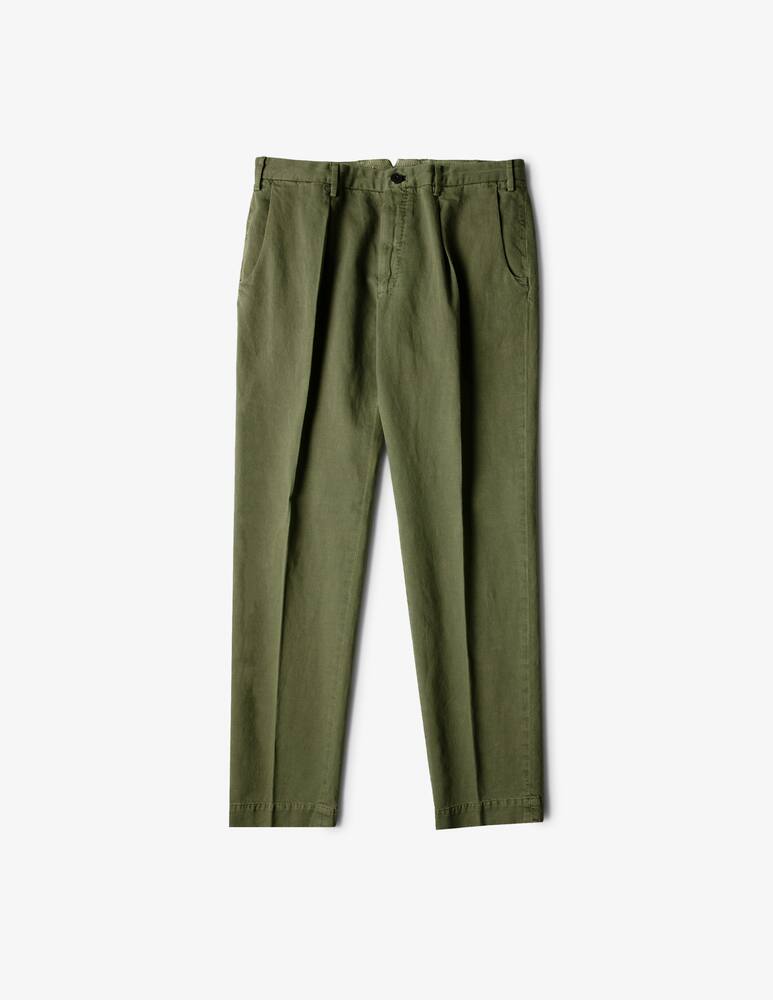rinascente Slowear INCOTEX - Linen and cotton carrot fit trousers