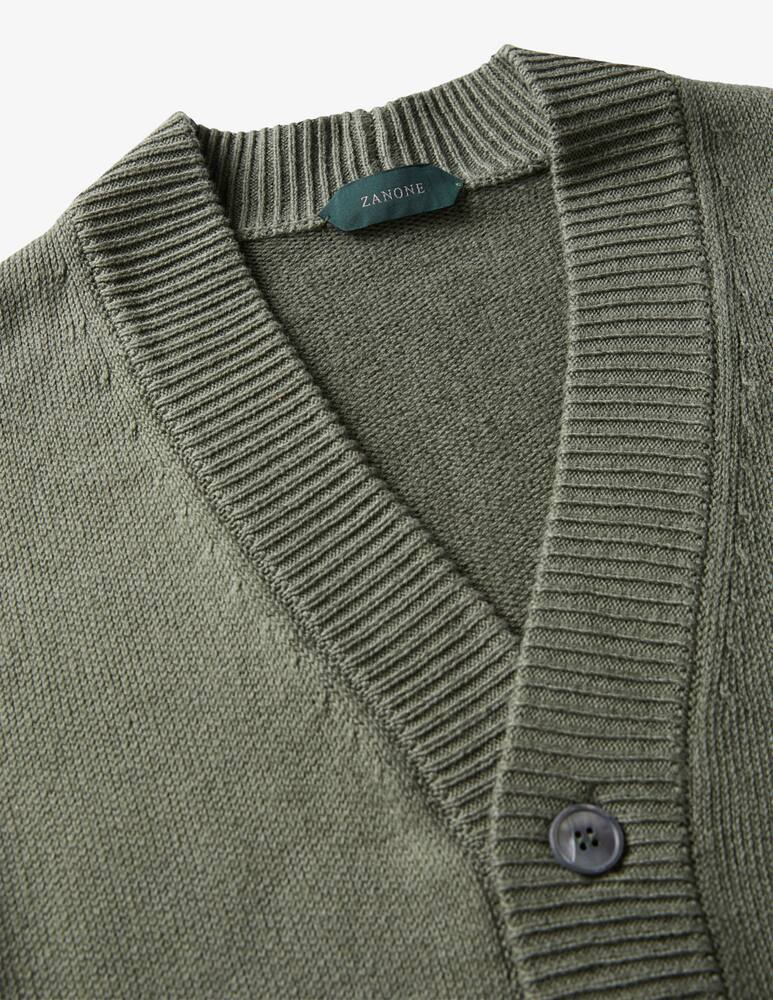 rinascente Slowear Zanone Cardigan regular fit in cotone e lino certificati 