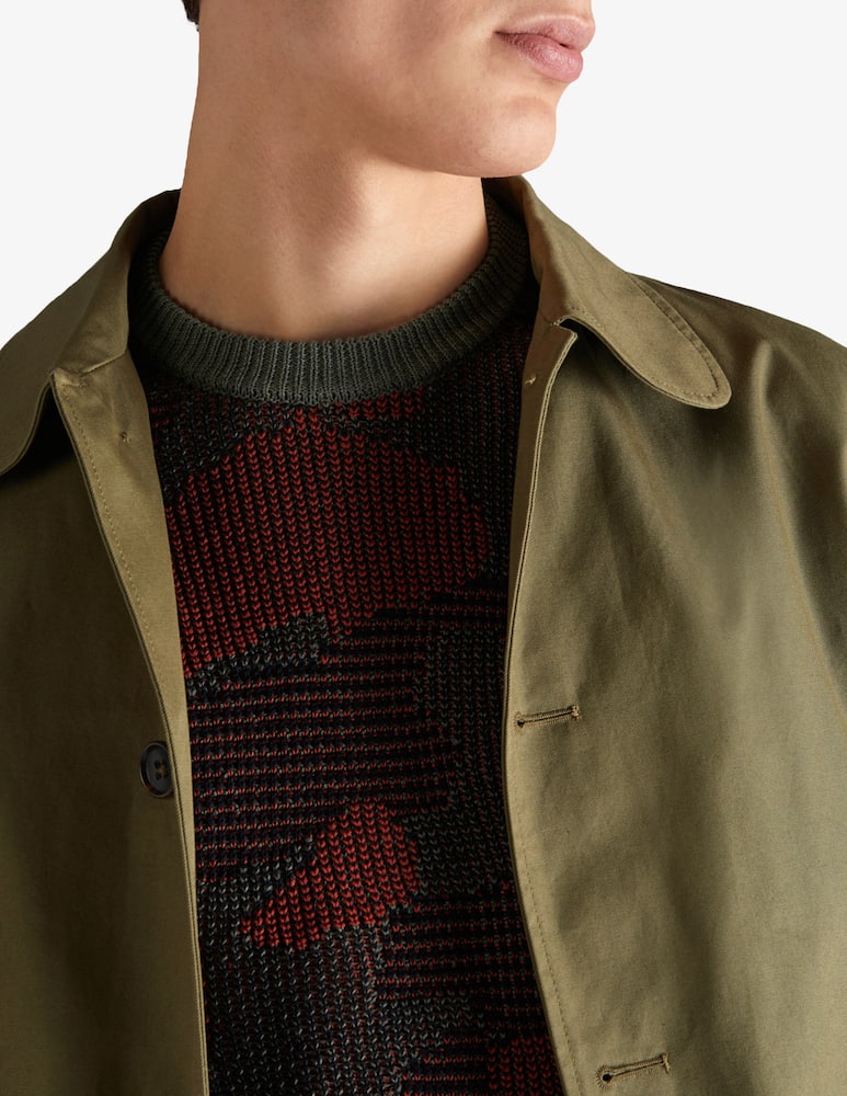 rinascente Slowear Zanone Girocollo regular fit in jacquard lino e cotone 