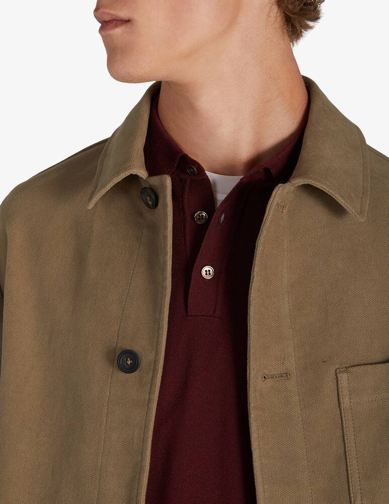 rinascente Slowear Zanone Certified Flexwool long-sleeved slim fit polo shirt