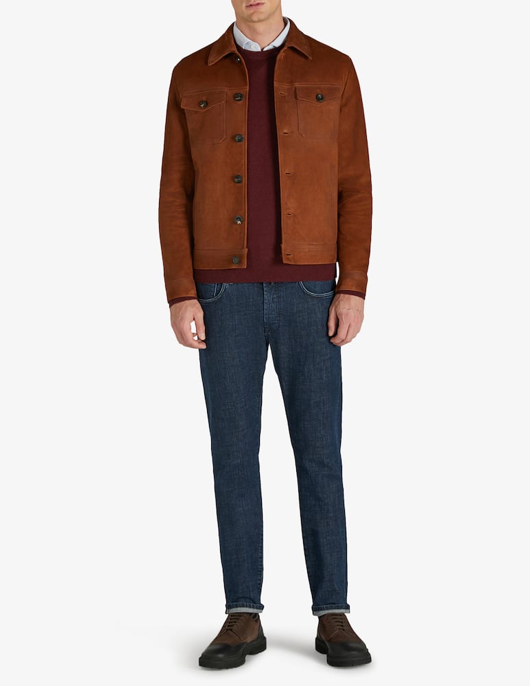 Slowear Montedoro Giubbino regular fit in suede - immagine 2 Slowear Montedoro Giubbino regular fit in suede - immagine 2