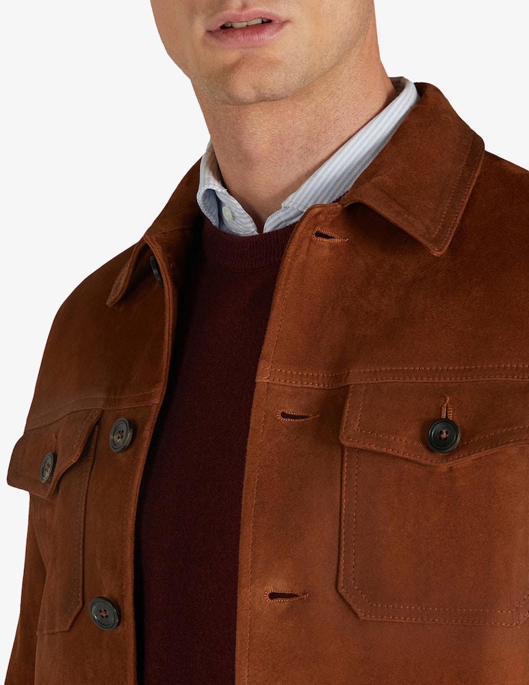 Slowear Montedoro Giubbino regular fit in suede - immagine 3 Slowear Montedoro Giubbino regular fit in suede - immagine 3