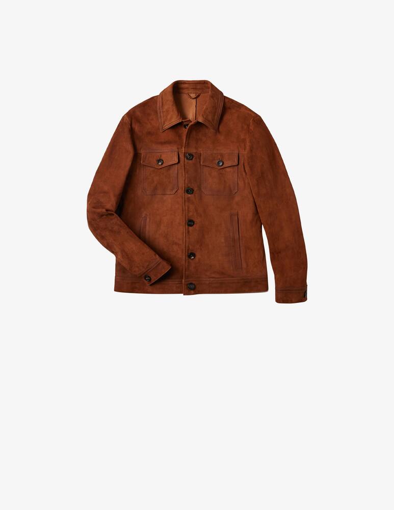 rinascente Slowear Montedoro Giubbino regular fit in suede