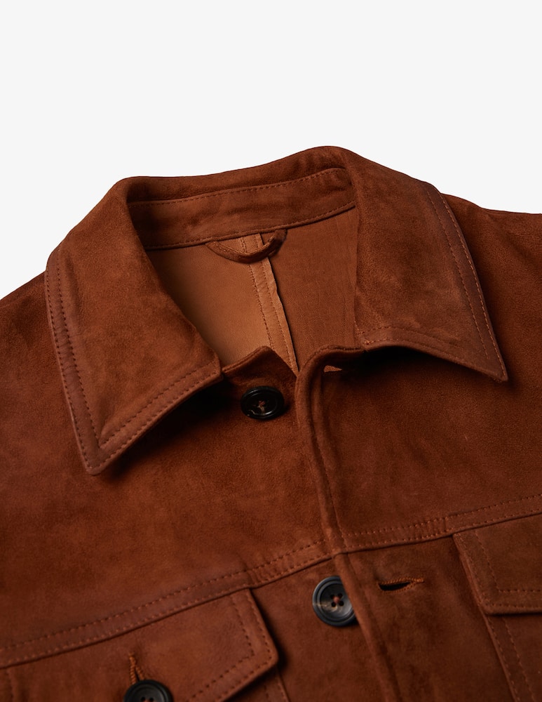 Slowear Montedoro Giubbino regular fit in suede - immagine 6 Slowear Montedoro Giubbino regular fit in suede - immagine 6