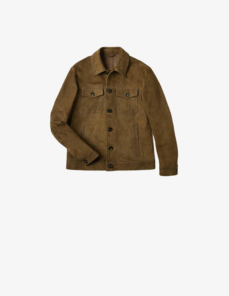 rinascente Slowear Montedoro Giubbino regular fit in suede