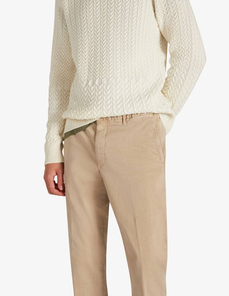 rinascente Slowear Incotex Certified cotton satin slim fit trousers