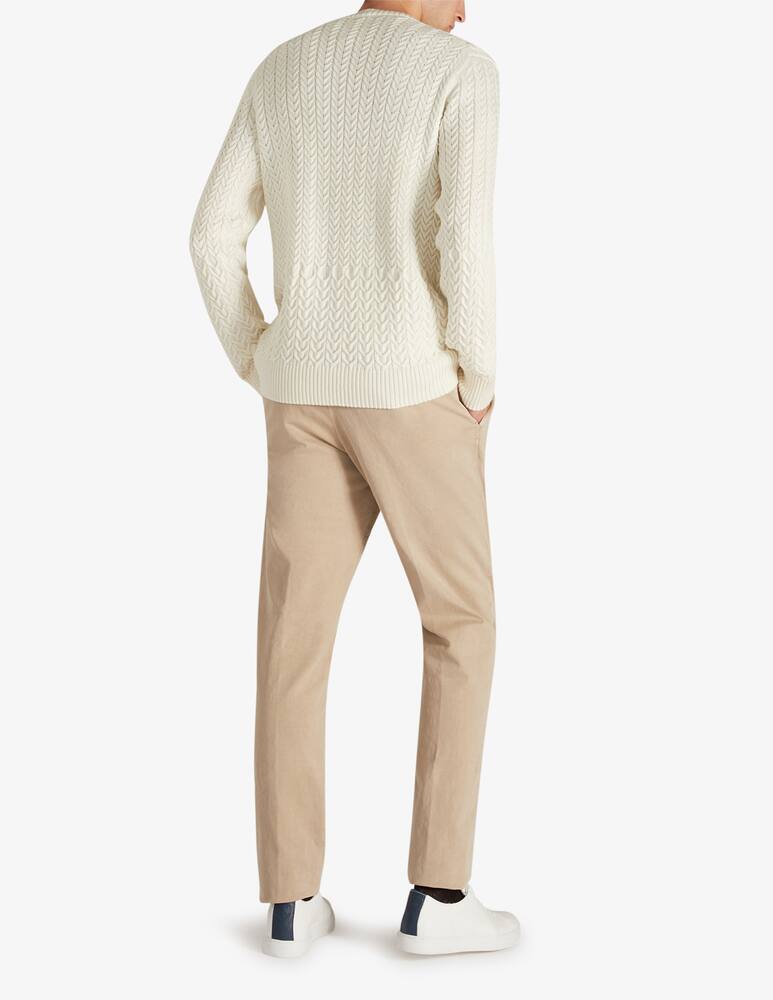 rinascente Slowear Incotex Certified cotton satin slim fit trousers